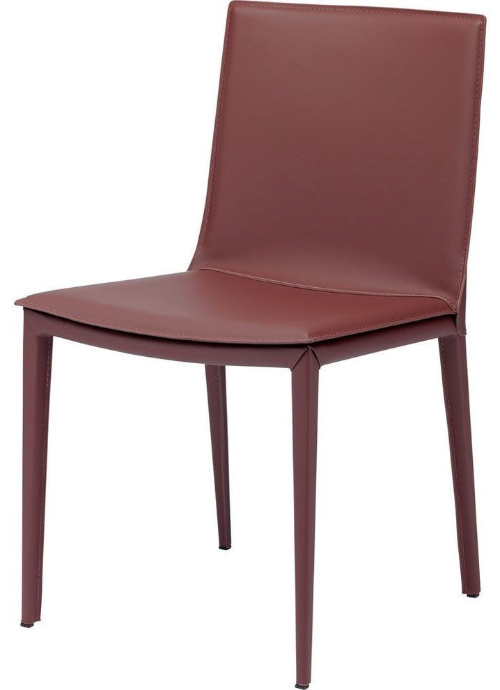 Nuevo Living Palma Dining Chair, Bordeaux Leather