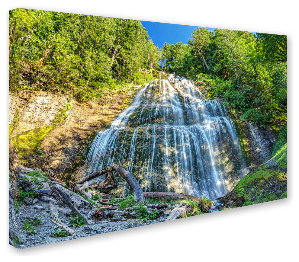 Pierre Leclerc 'Bridal Veil Falls' Canvas Art, 32x22