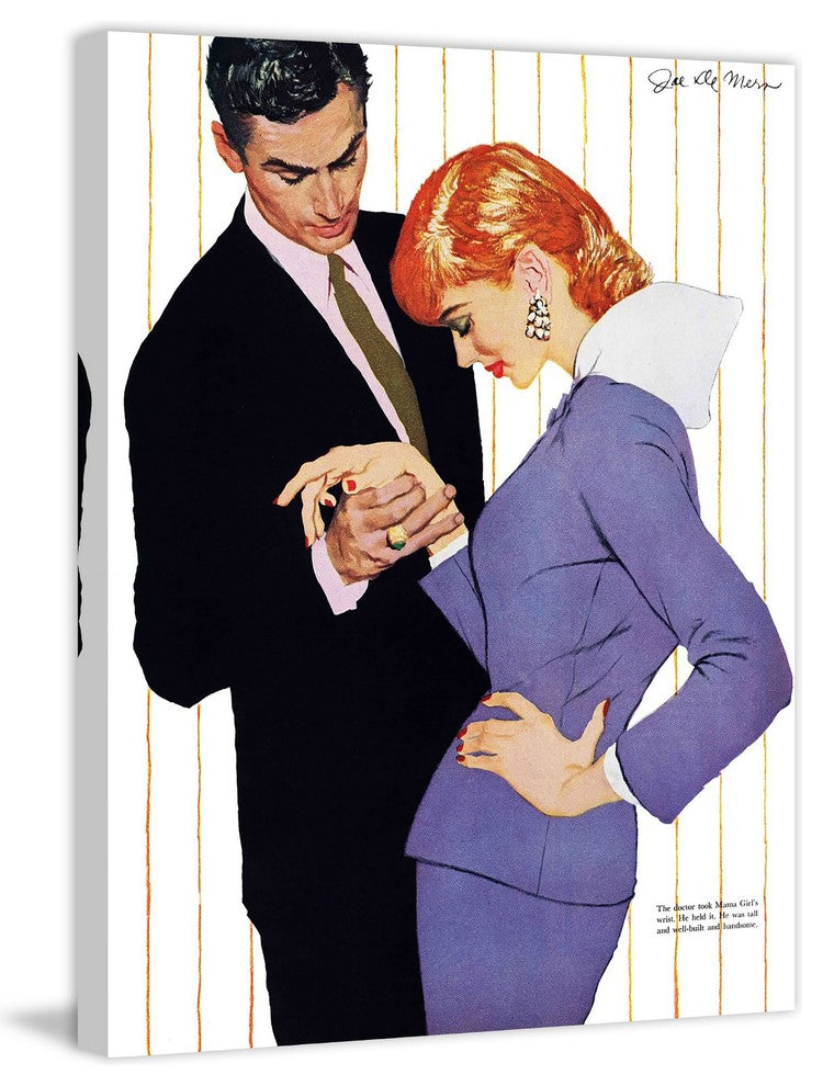 "I Love You, Mama Girl" Painting Print on Canvas by Joe de Mers