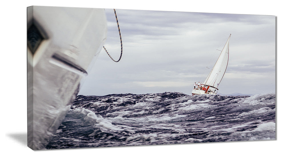 "Storm While Sailing" Canvas Print