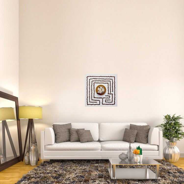 "Morning Coffee" Stretched Canvas Giclee by Dina Belenko, 30x30"