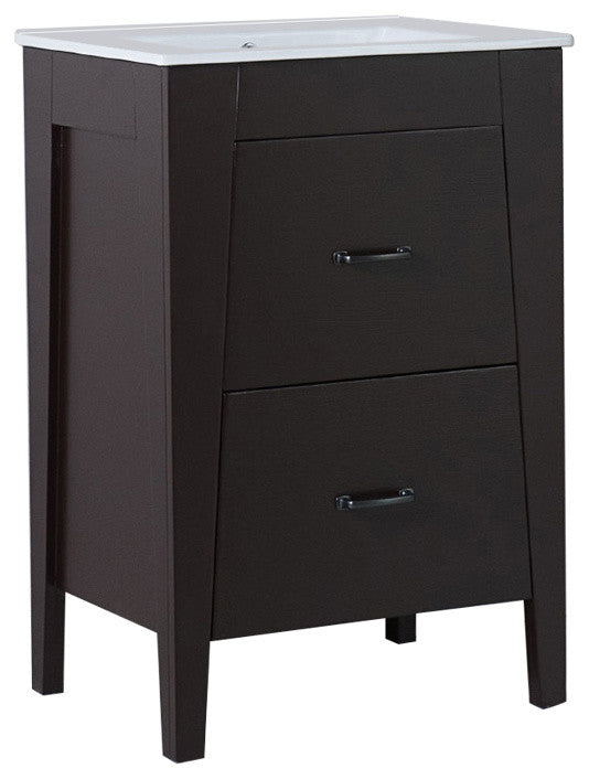 Neylon Single-Sink Vanity, 24", Espresso