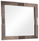 Reclaimed Oak Finish Rectangular Mirror