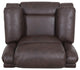 GDF Studio Flora Classic Tufted Leather Swivel Recliner, Dark Brown
