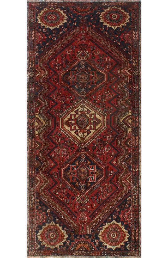 Fine Vintage Distressed Fayola Red Rug