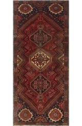 Fine Vintage Distressed Fayola Red Rug