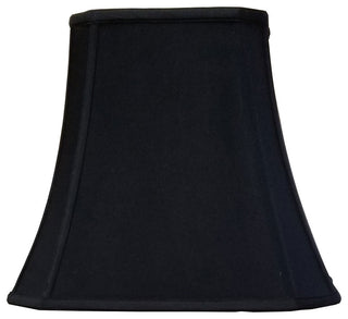 Royal Designs Rectangle Cut Corner Lamp Shade, Black, 10x18x13.25