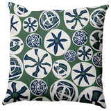 Bay Treasure Pillow, Green, 20"x20"
