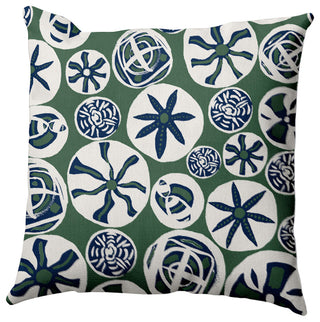 Bay Treasure Pillow, Green, 20"x20"