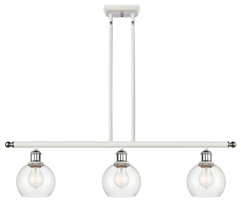 Innovations 516-3I-WPC-G122-6 3 Light Island Light, White, Polished Chrome