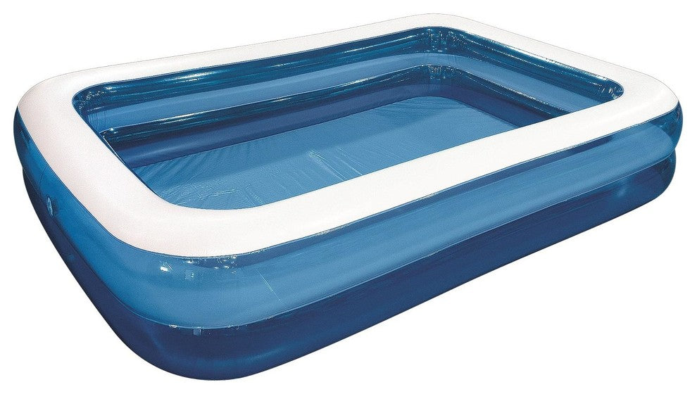 120" Giant Royal Blue and White Rectangular Inflatable Swimming Pool