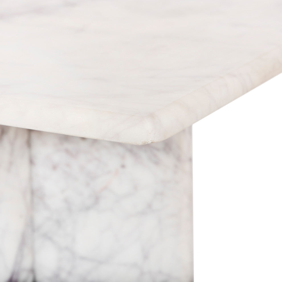 Verona End Table, White