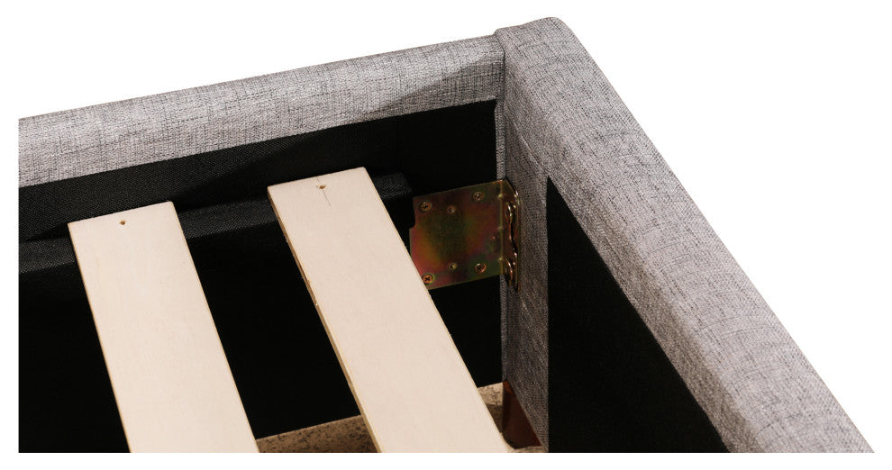 Takio Queen Bed Light Grey