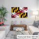 "Maryland Cracked Fresh Paint State Flag" by iCanvas, 26x18x1.5"