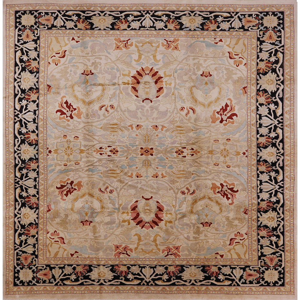 Ahgly Company Indoor Square Mid-Century Modern Area Rugs, 7' Square