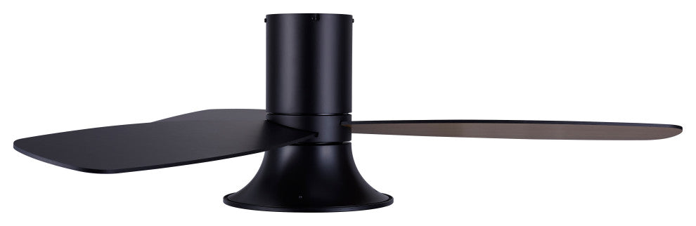 Lucci Air Flusso 52" Light With Remote Ceiling Fan, Black