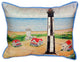 Pair of Betsy Drake Cape Henry Lighthouse Large Pillows 15 Inch x 22 Inch