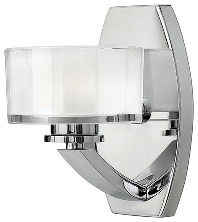 Hinkley Meridian Small Single Light Vanity, Chrome