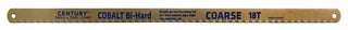 Cobalt Bi-Hard Hacksaw Blade, 12"x18T