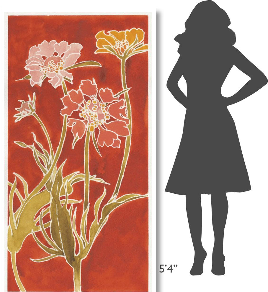 "Cloisonne Beauty II Crop" Digital Paper Print by Shirley Novak, 38"x74"