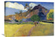 "Tahitian Landscape with a Mountain" Artwork, 30"x21"