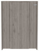 Dalton Foldable Floating Desk with 7 Shelf Divisions, Light Gray