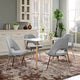 Modern Light Gray Cordelia Dining Chairs Set of 4