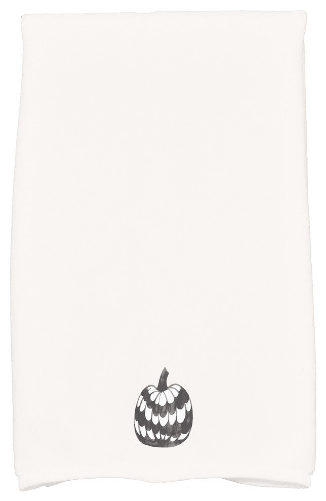 Pumpkin Single 18"x30" Cream Halloween Hand Towel