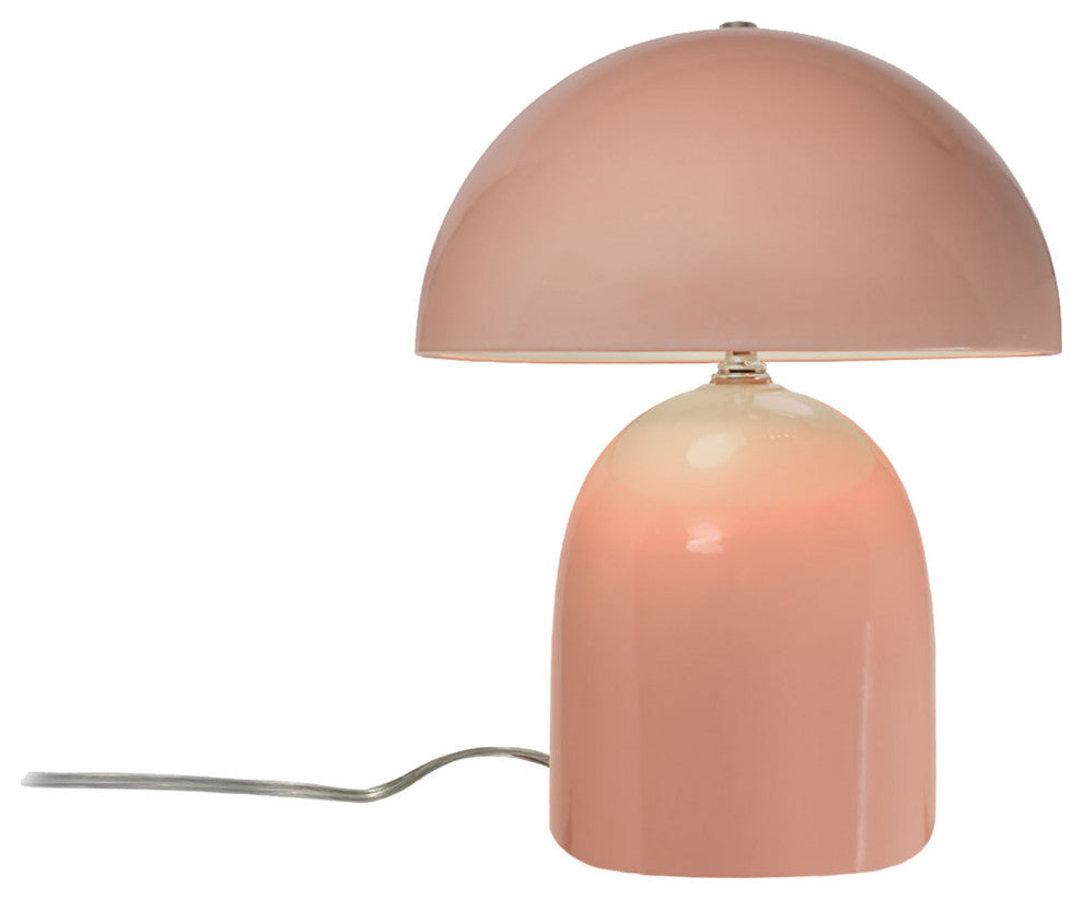 Short Kava Table Lamp, Gloss Blush