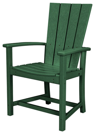 Polywood Quattro Adirondack Dining Chair, Green