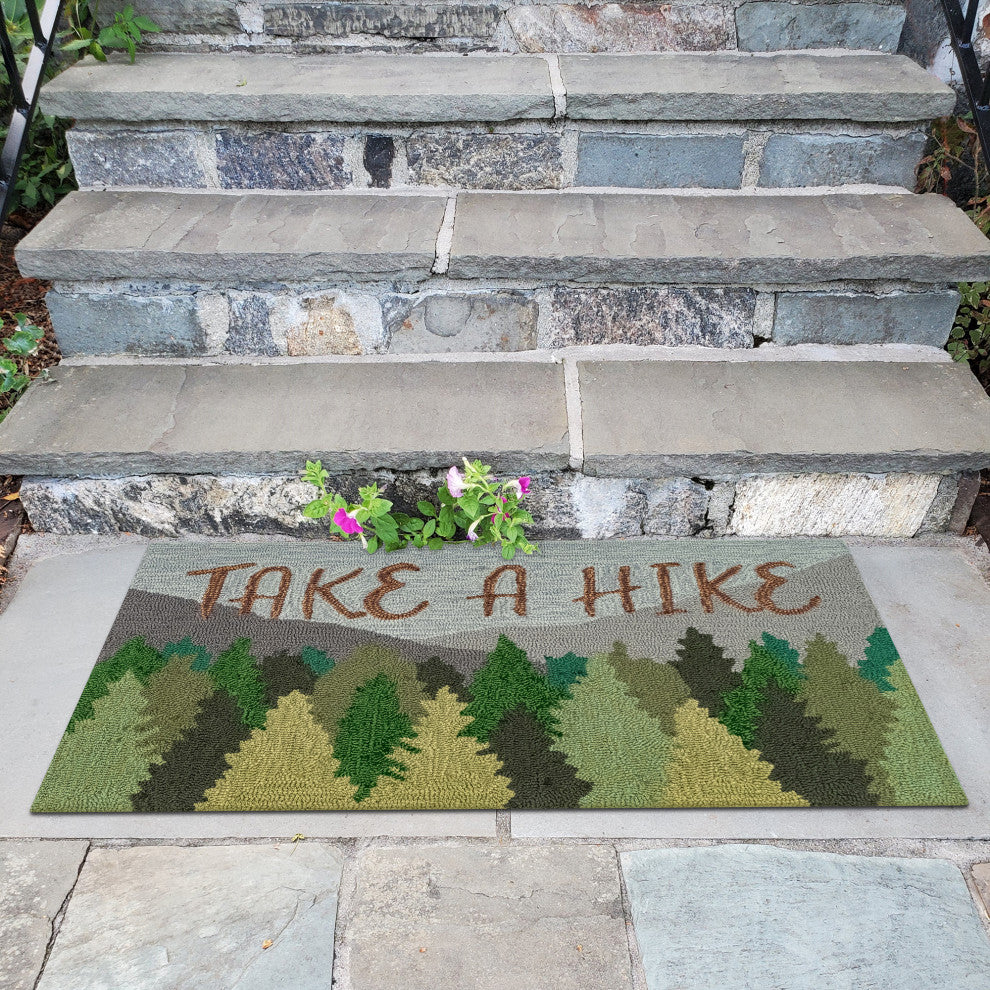 Frontporch Take A Hike Indoor/Outdoor Rug, Forest, 1'8"x2' 6"