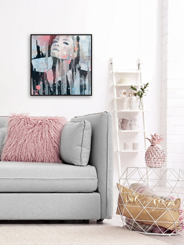 "You Are Gorgeous" Floater Framed Painting Print on Canvas, 32"x32"