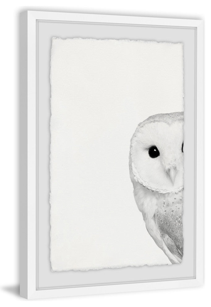 "Hidden Owl" Framed Painting Print, 24"x36"