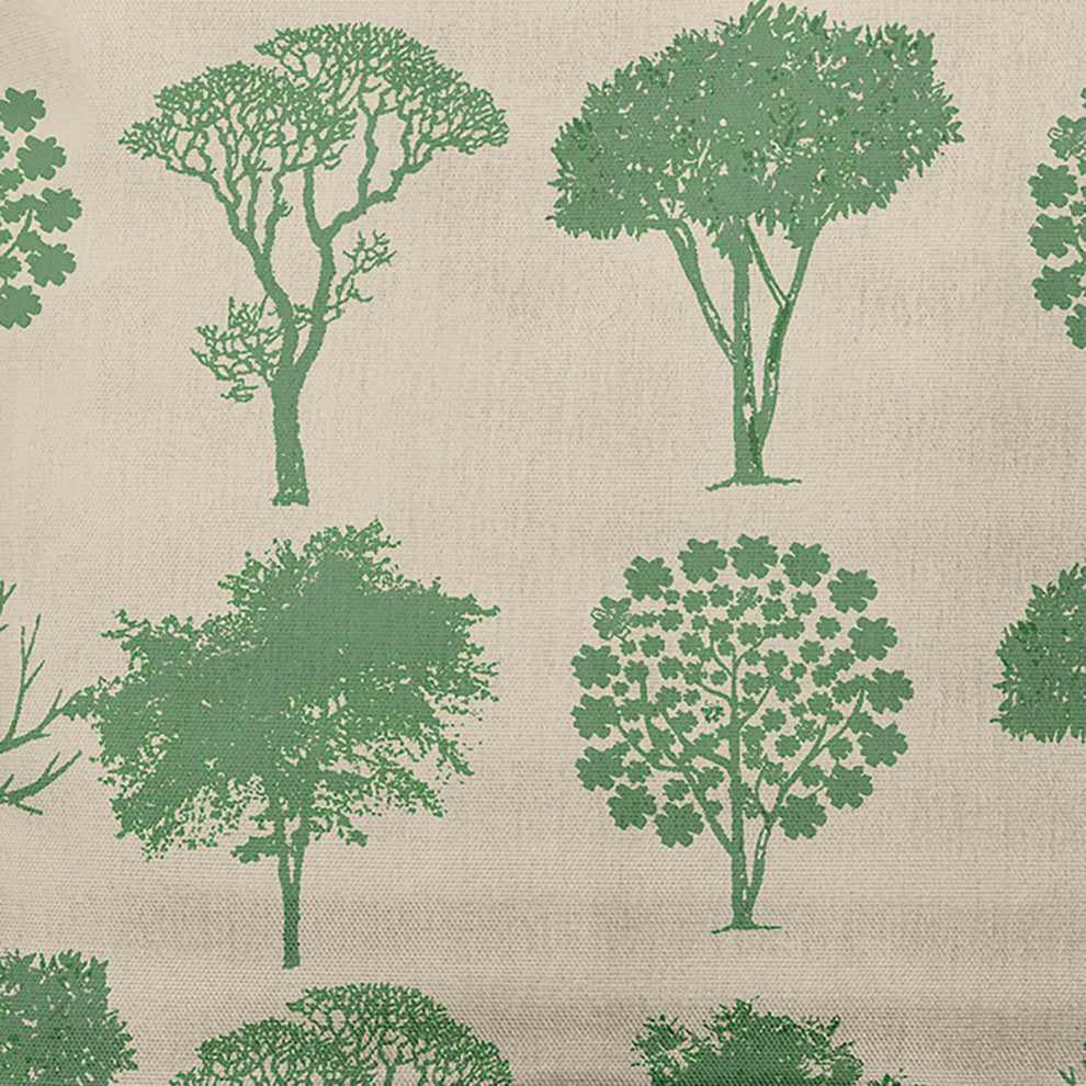 18" x 18" Field of Trees Decorative Throw Pillow, Sage