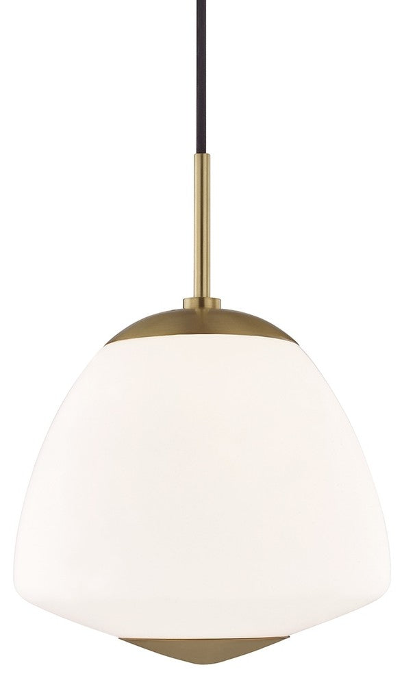 Jane 1-Light Large Pendant, Aged Brass