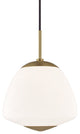 Jane 1-Light Large Pendant, Aged Brass