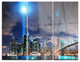 "Manhattan Panorama" Photo Metal Wall Art, 3 Panels, 36"x28"