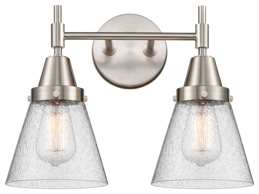 INNOVATIONS LIGHTING 447-2W-SN-G64-LED Caden 2 Light 17 inch Bath Vanity Light