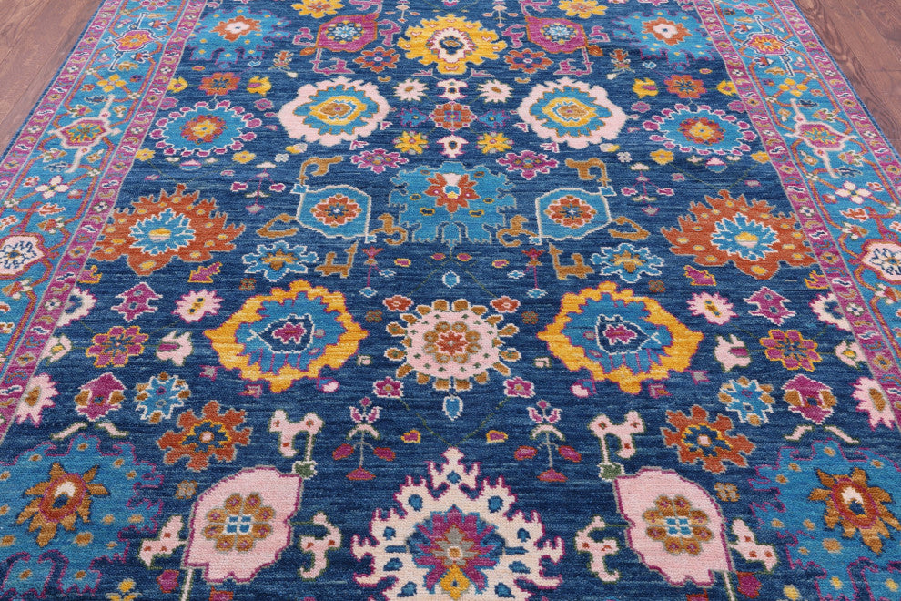 8' 0" X 10' 7" Turkish Oushak Handmade Wool Rug - Q15407