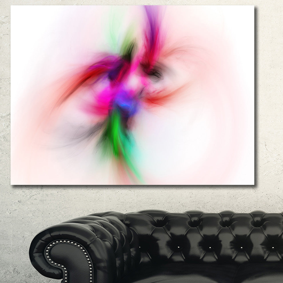 Colorful Electromagnetic Field, Oversized Abstract Canvas Art Print, 60x40
