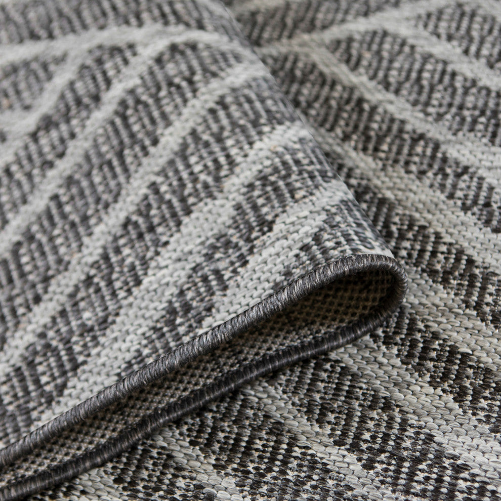 Maryland Abbel Runner, Gray, 2'4" x 8', Geometric