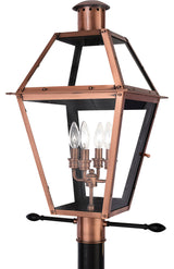 Rue De Royal 4-Light Outdoor Lantern, Aged Copper