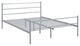 Modway Alina Powder Coated Sturdy Steel Queen Platform Bed Frame in Gray