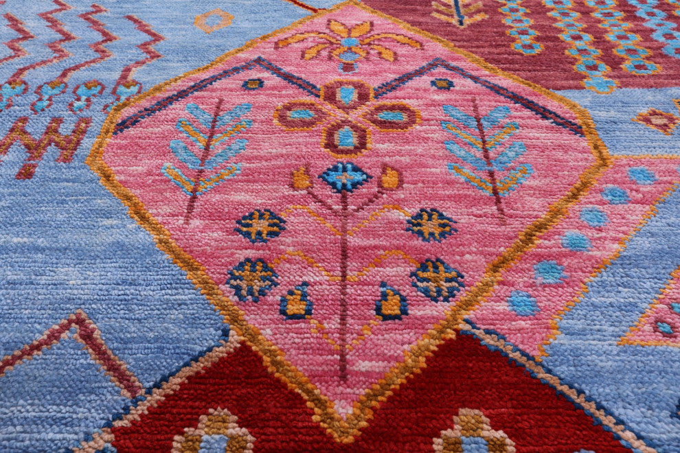 Handmade Moroccan Wool Rug 9' 1" X 12' 4" - Q15414