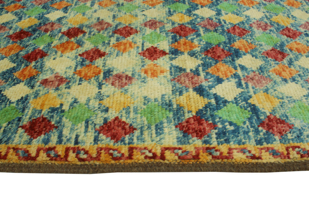 Balochi Kathlene Red/Green Rug, 4'0x6'0