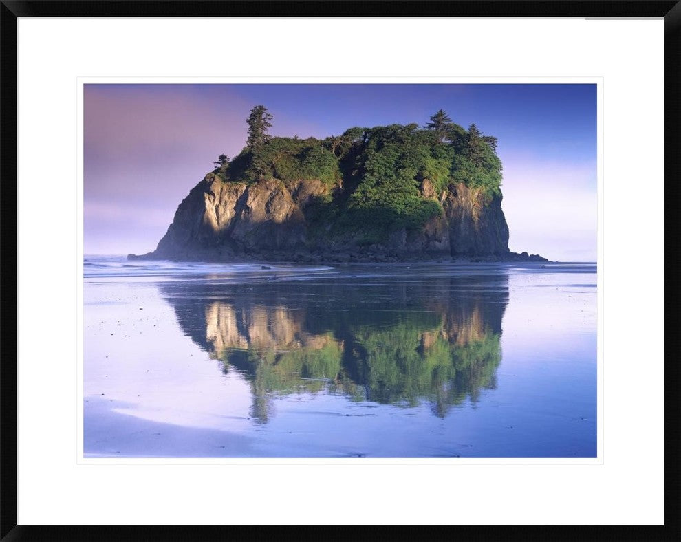 Abbey Island Looms Over Ruby Beach, Olympic National Park, Washington, 30"x24"