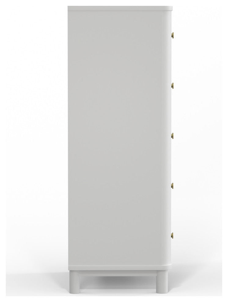 Stapleton 5 Drawer Chest, White