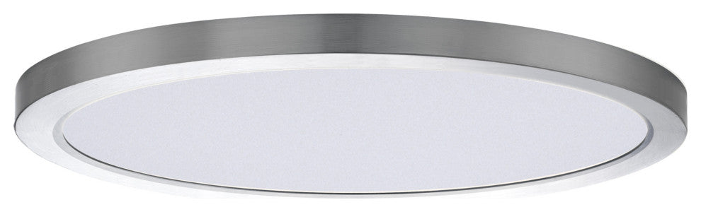 Maxim 57698 Chip 16"W LED Flush Mount Ceiling Fixture - Satin Nickel