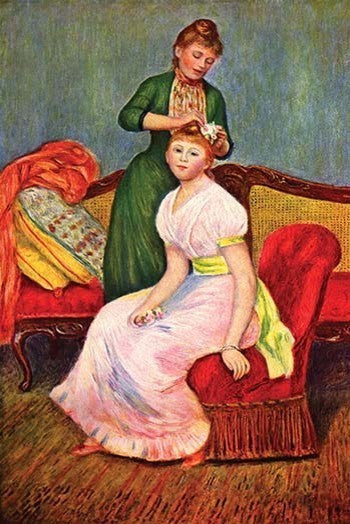 La Coiffure - Gallery Wrapped Canvas Art 28" x 42"