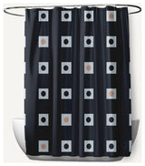 Li'l Boxes Shark Blue 70" w x 73" h Shower Curtain